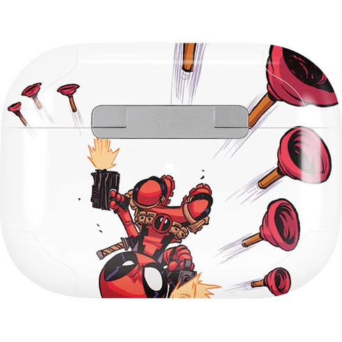 Marvel Deadpool Babypool Shooting AirPods Skins